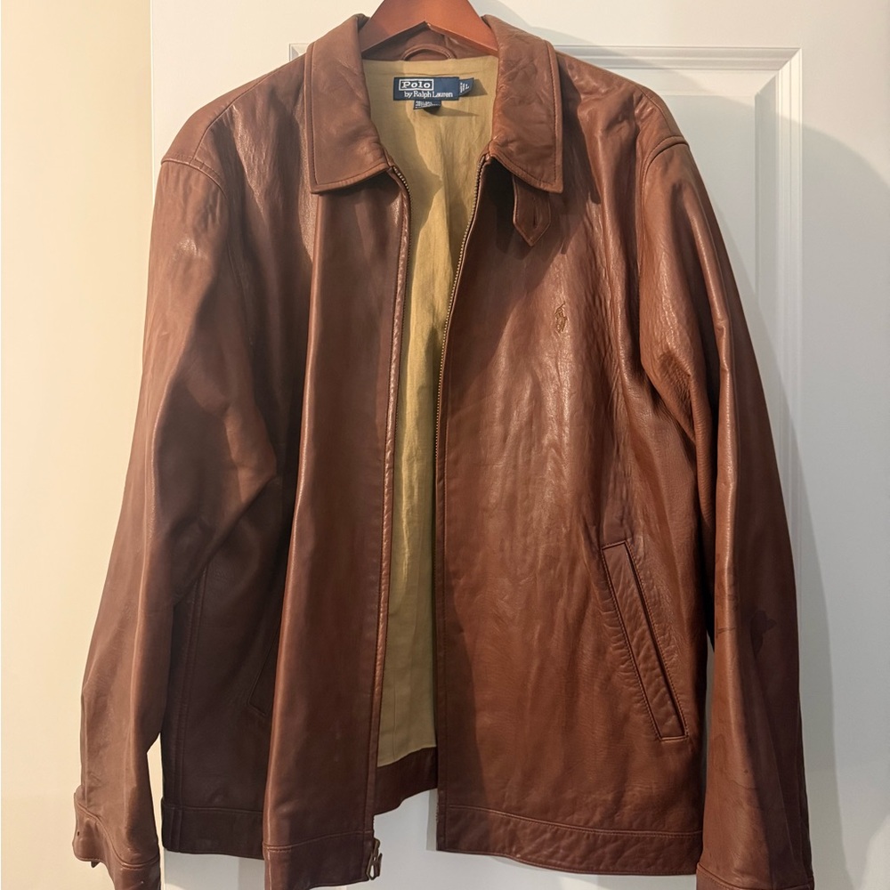 Ralph Lauren Brown Leather Jacket